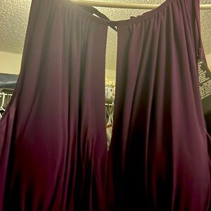 Purple sequined waist R&M Richards formal gown Size 18